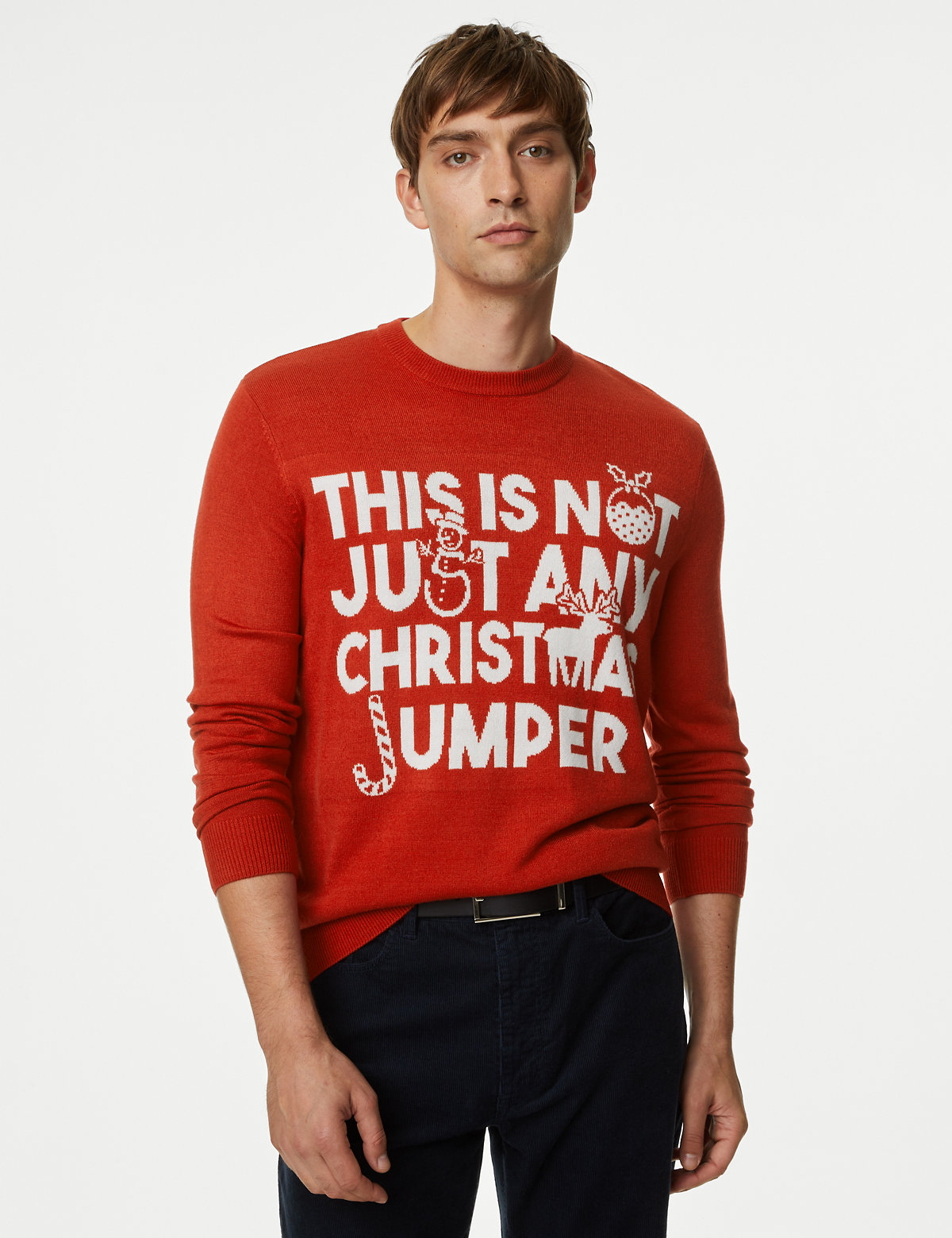 

Marks & Spencer Marks & Spencer Christmas Jumper (MALE, RED, XXL-REG)