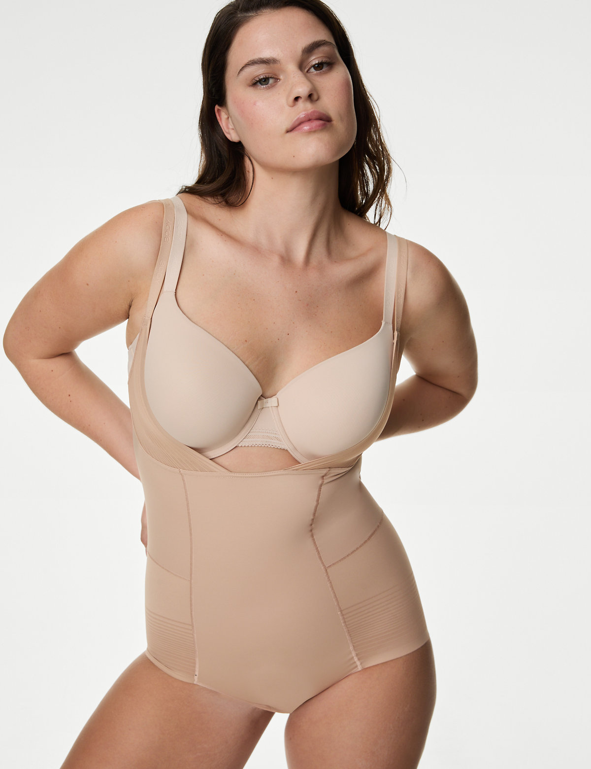 

Marks & Spencer Body Define™ Firm Control Wear Your Own Bra Bodysuit (FEMALE, ROSE QUARTZ, 12)