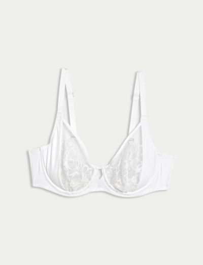 Embrace Embroidered Underwired Full Cup Bra Set A-E