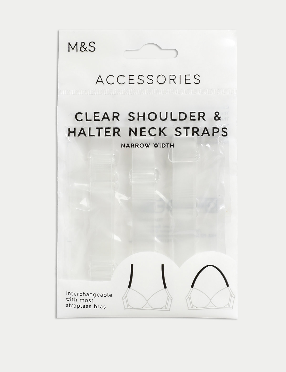 

Marks & Spencer Clear Narrow Bra Straps (FEMALE, CLEAR)