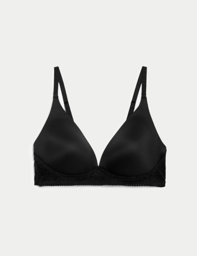 NEW M&S SUMPTUOUSLY SOFT NON WIRED MULTIWAY STRAPS - PLUNGE BRA