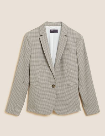 Slim Checked Single Breasted | M&S US