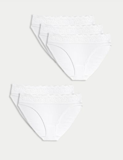 3x Ex M&S women shorts briefs knickers pants Ladies Marks Spencer Lace  underwear