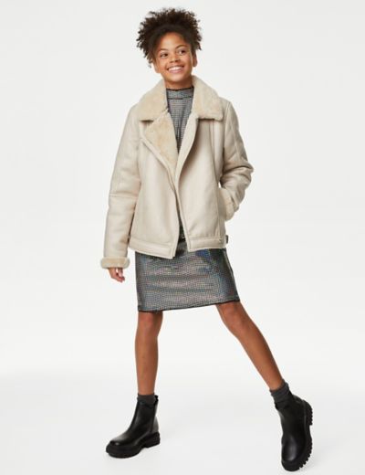 Marks & Spencer is selling a chic faux shearling coat