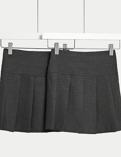New Girls School Skirts 3 Pleated Skirt Kids Uniform 2-16 Years 