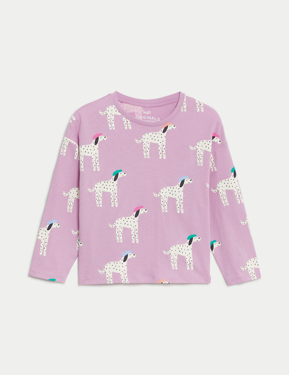 

Marks & Spencer Pure Cotton Dalmatian Print Top (GIRLS, PINK, 5-6 Y)