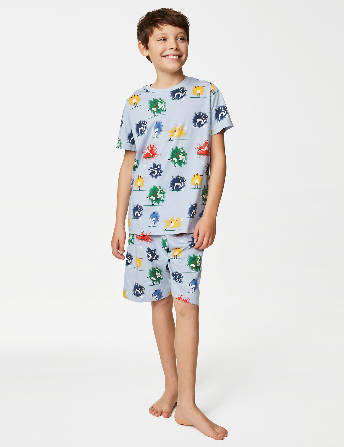 

Marks & Spencer Cotton Rich Football Pyjamas (7-14 Yrs) (BOYS, BLUE MIX, 11-12)