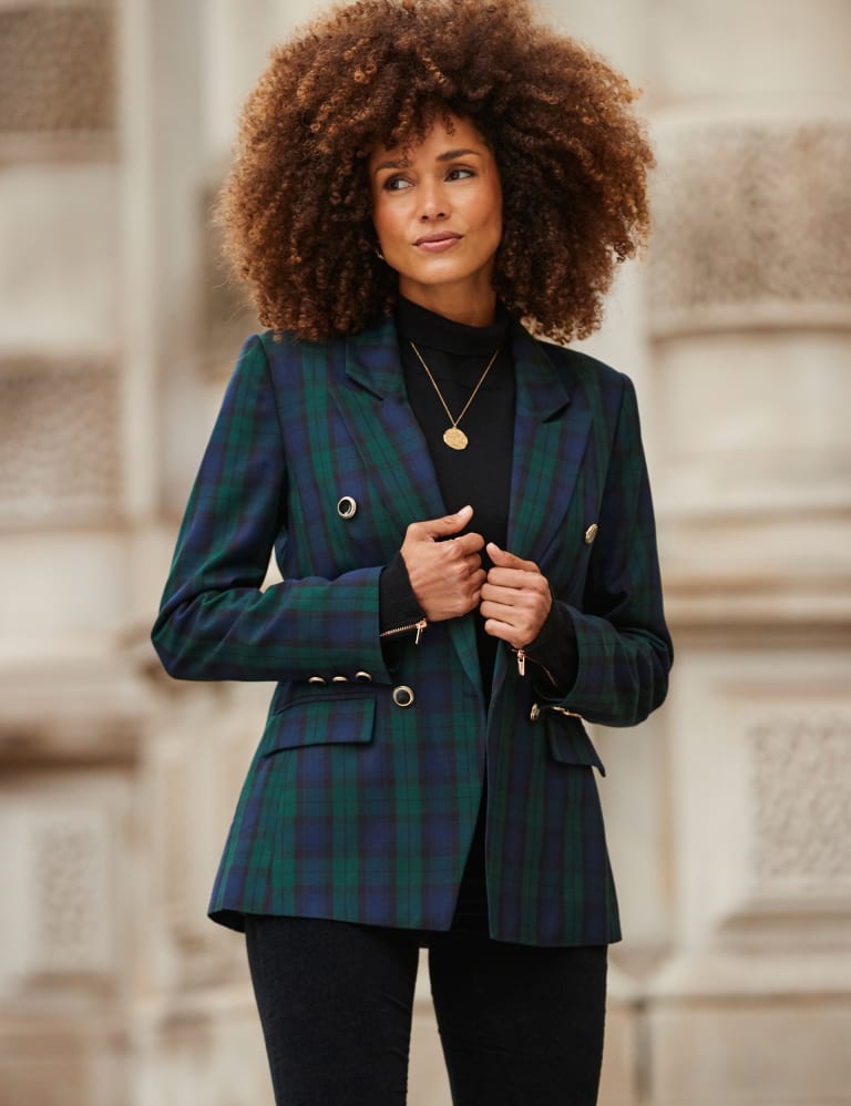 Marks and sale spencer checked blazer