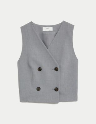 Tailored Double Breasted Waistcoat Image 2 of 6