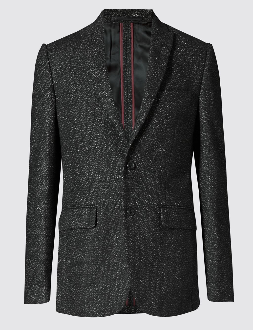 Tailored Fit 2 Button Textured Jacket 1 of 7