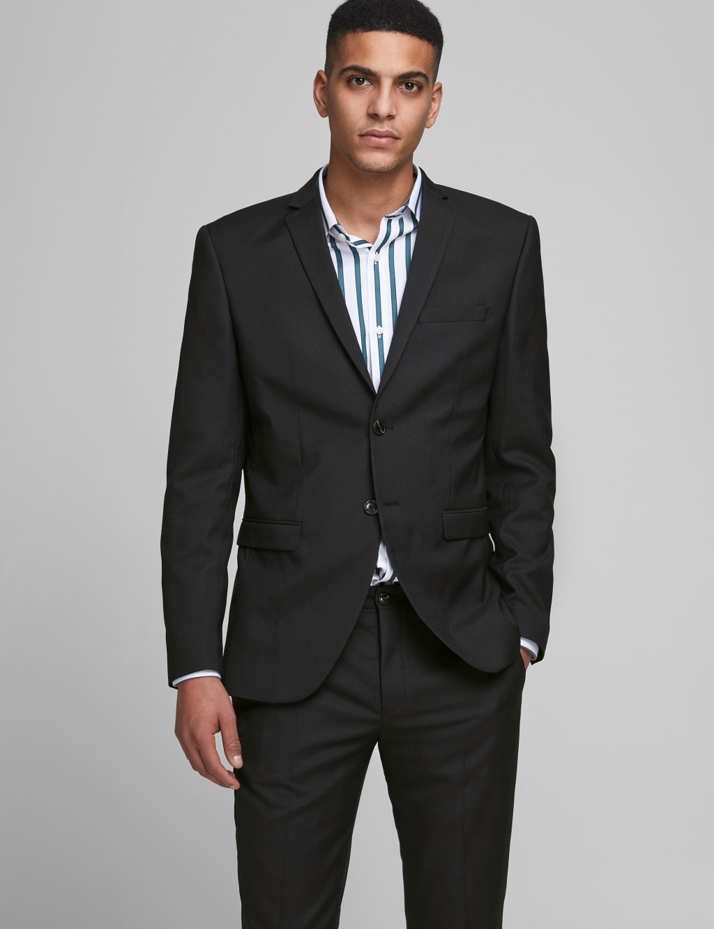 Men's tailored fit blazer discount