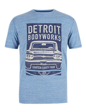 Tailored Fit Car Print T-Shirt Image 2 of 3