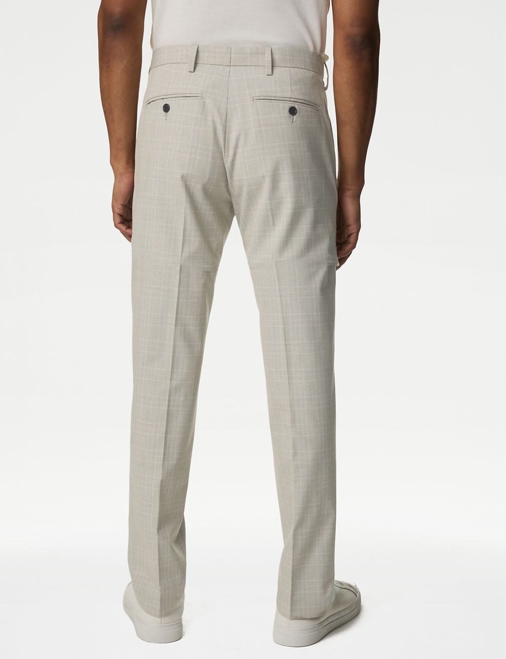 Tailored Fit Check Active Waist Trousers 7 of 8