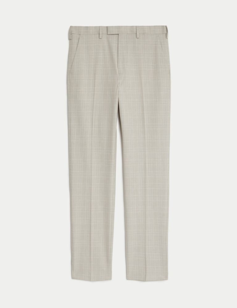 Tailored Fit Check Active Waist Trousers 8 of 8