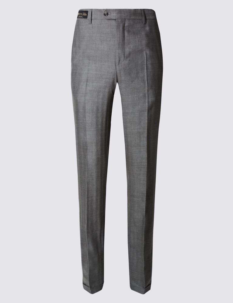 Tailored Fit Chinos with Linen 2 of 3