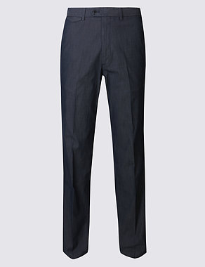 Tailored Fit Cotton Rich Chinos Image 2 of 4