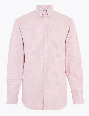 Tailored Fit Easy Iron Bengal Striped Shirt Image 2 of 4