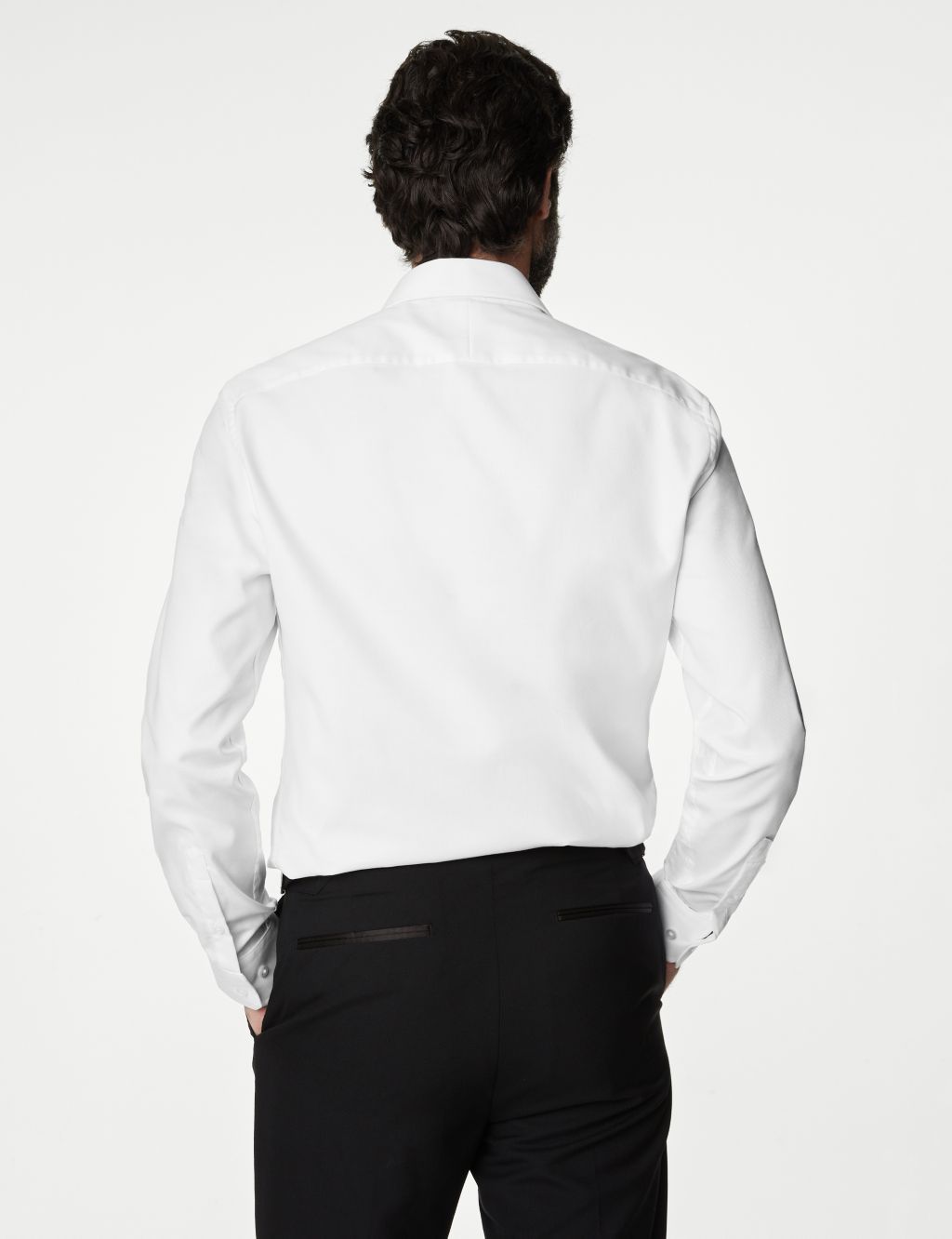 Tailored Fit Easy Iron Luxury Cotton Twill Shirt 2 of 7