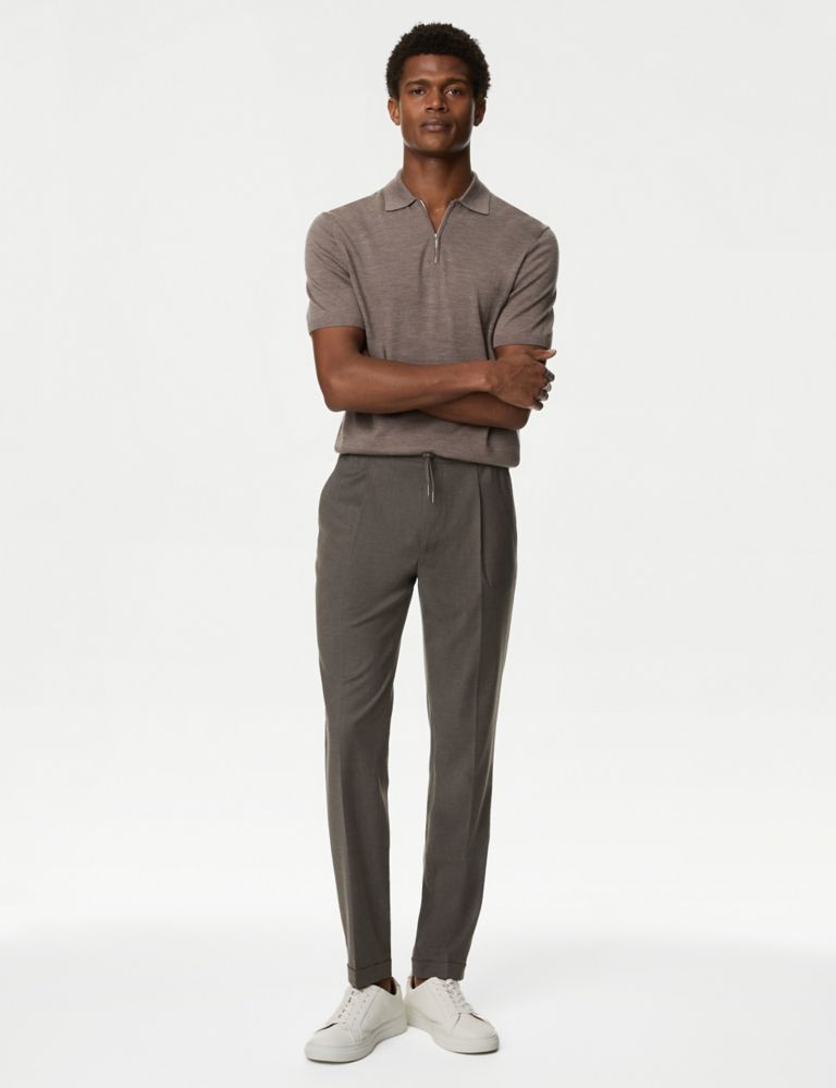 Tailored Fit Elasticated Waist Trousers 6 of 6