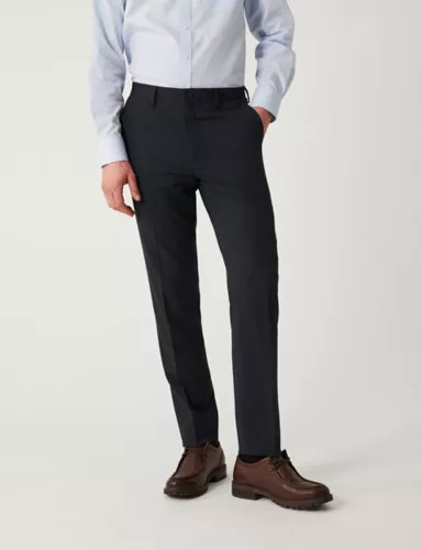 Tailored Fit Flat Front Stretch Trousers 3 of 8