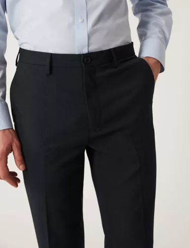 Tailored Fit Flat Front Stretch Trousers 4 of 8