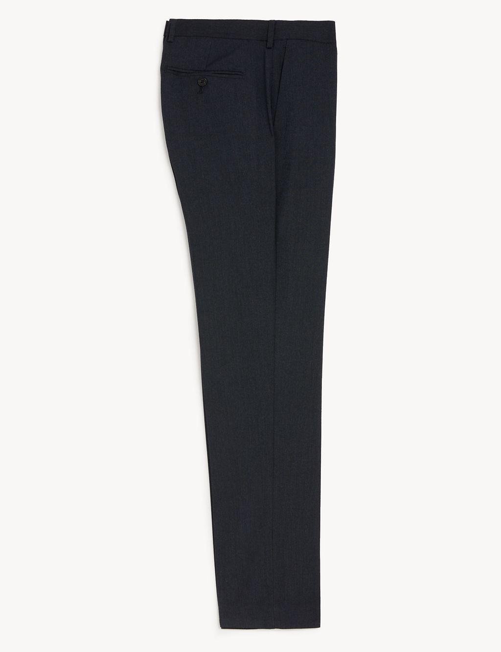 Tailored Fit Flat Front Stretch Trousers 1 of 8