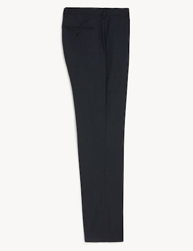 Tailored Fit Flat Front Stretch Trousers 2 of 8