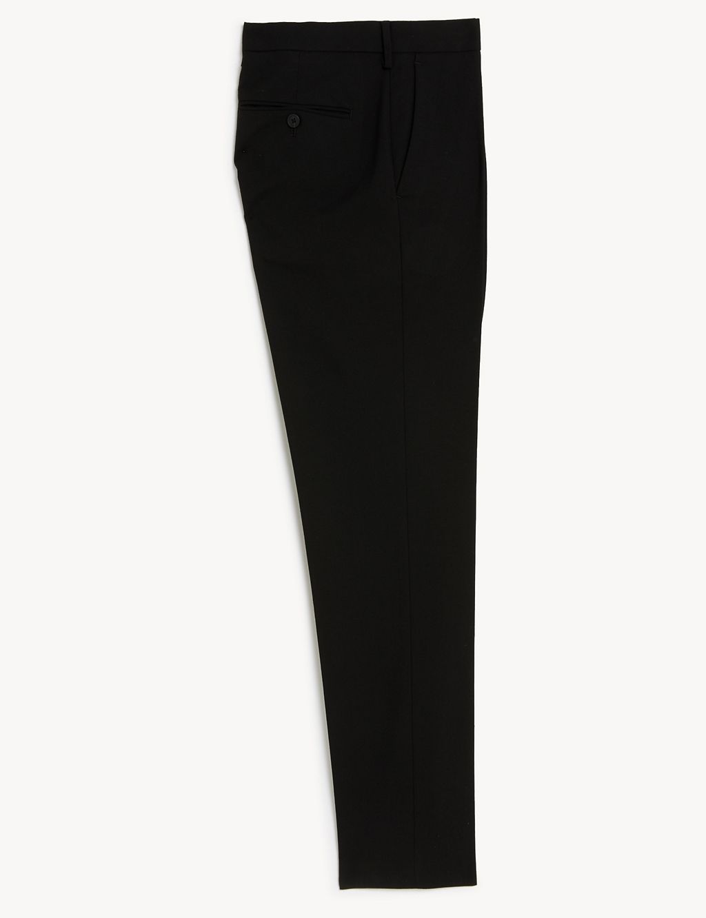 Tailored Fit Flat Front Stretch Trousers 1 of 9