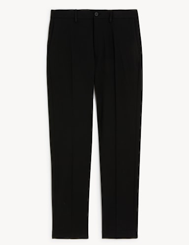 Tailored Fit Flat Front Stretch Trousers 9 of 9