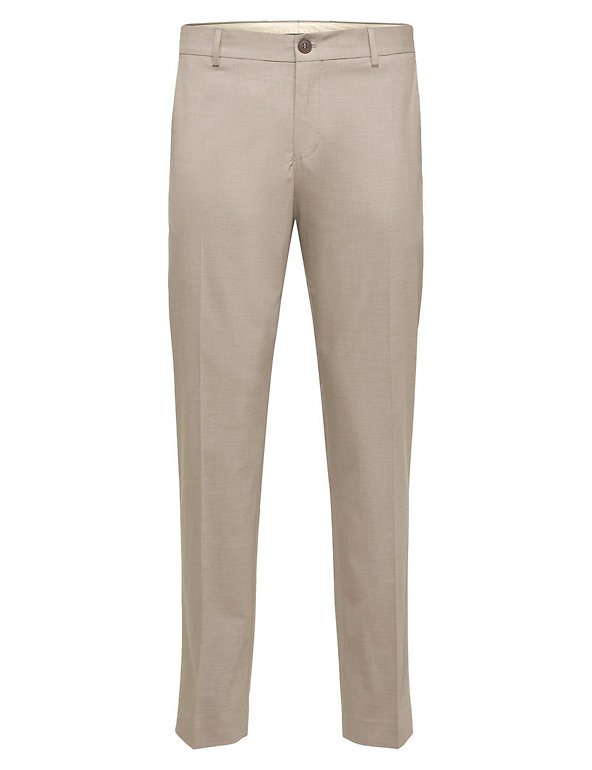 Essentials Boys Uniform Straight-fit Flat-Front Chino Khaki Pants 