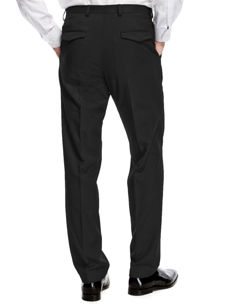 Tailored Fit Flat Front Trousers 3 of 4