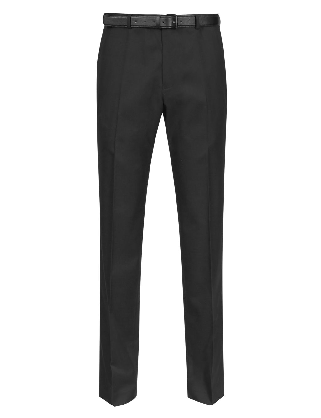 Tailored Fit Flat Front Trousers 1 of 4