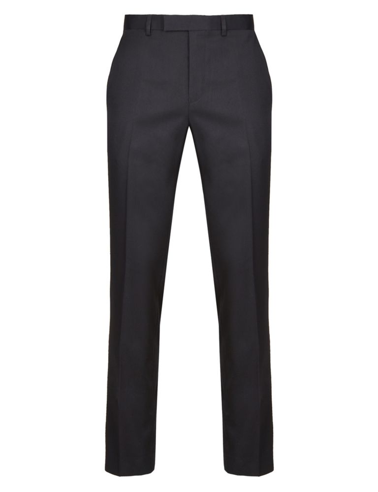 Tailored Fit Flat Front Trousers 3 of 5