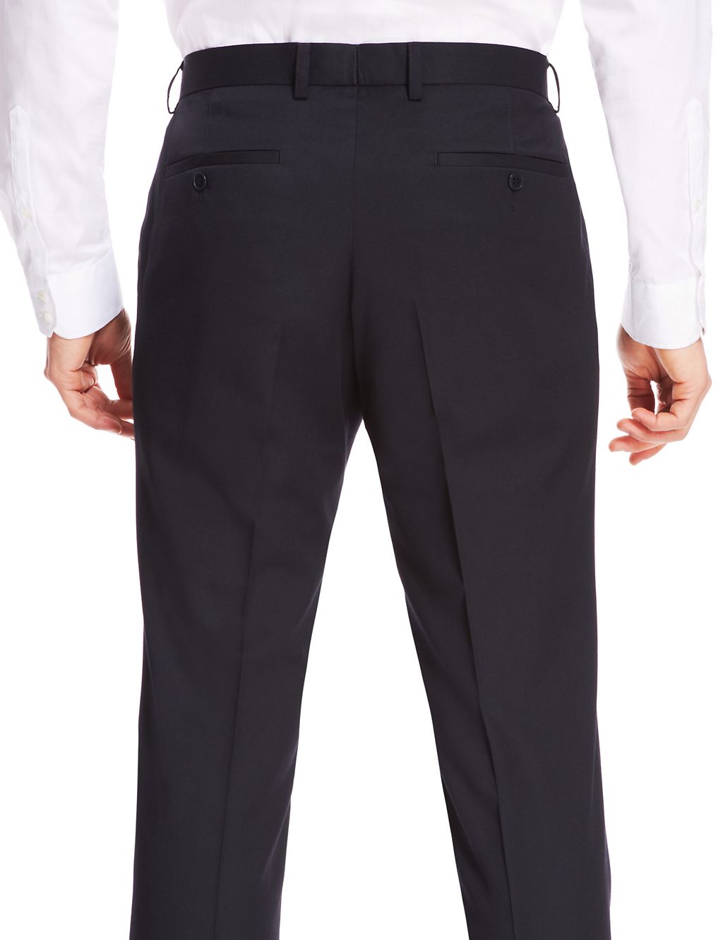 Tailored Fit Flat Front Trousers 4 of 5