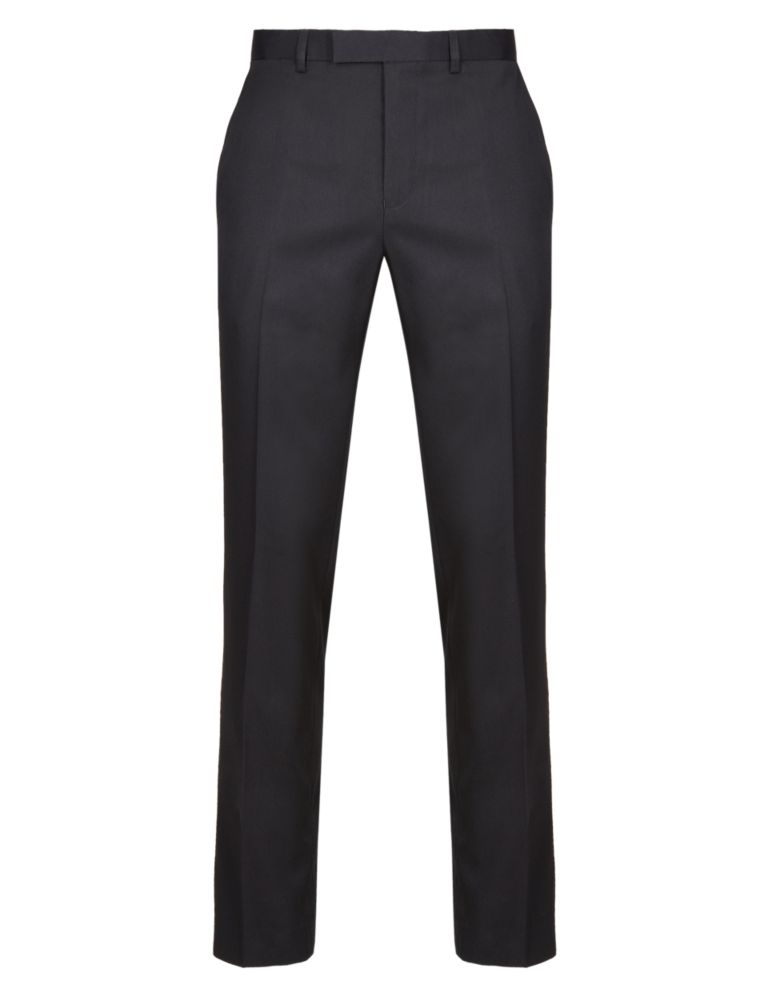 Tailored Fit Flat Front Trousers 2 of 5