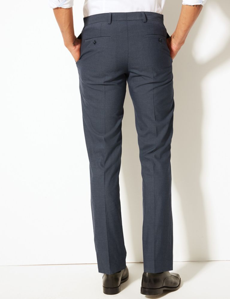 Tailored Fit Flat Front Trousers 4 of 4