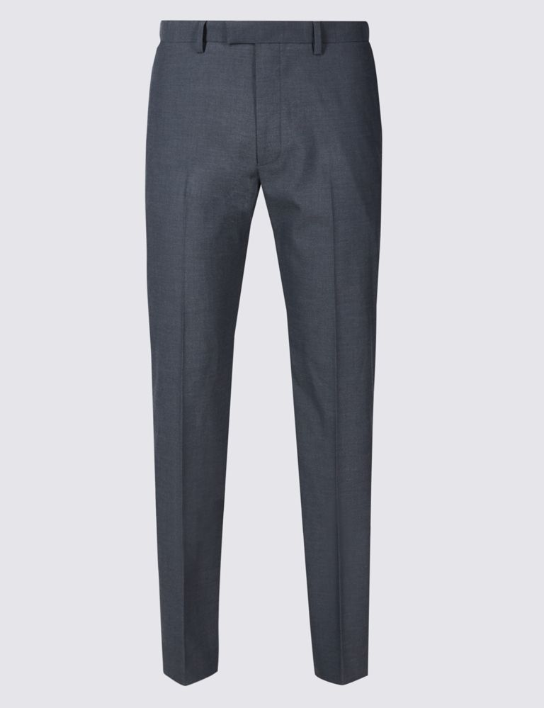 Tailored Fit Flat Front Trousers 2 of 4