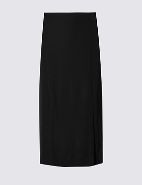 Tailored Fit Front Slit Midi Skirt Image 2 of 3