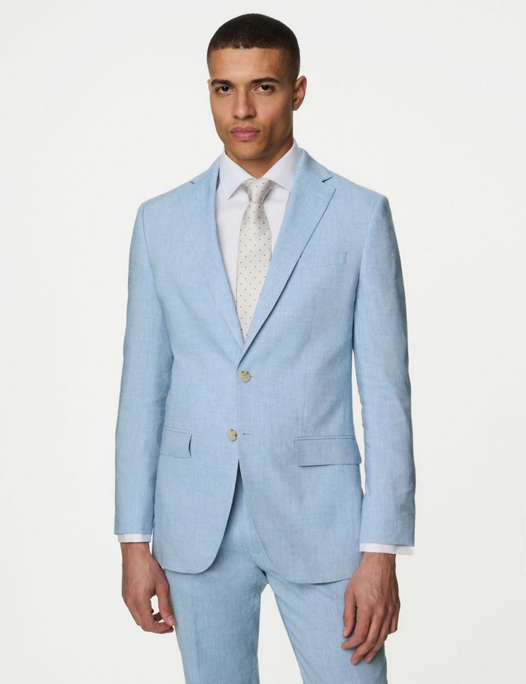 Tailored Fit Italian Linen Miracle™ Suit Jacket 1 of 8
