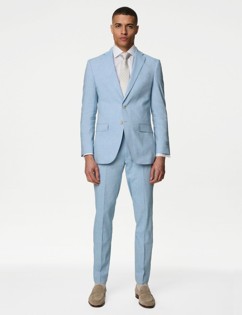 Tailored Fit Italian Linen Miracle™ Suit Jacket 7 of 8