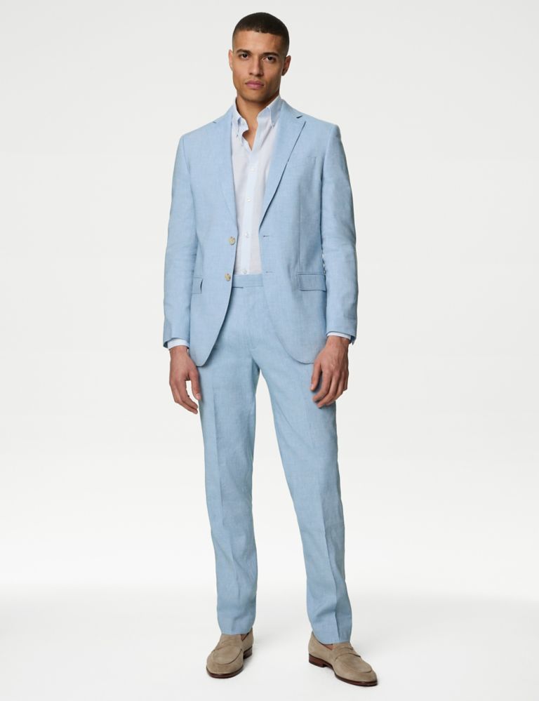 Tailored Fit Italian Linen Miracle™ Suit Jacket 7 of 8