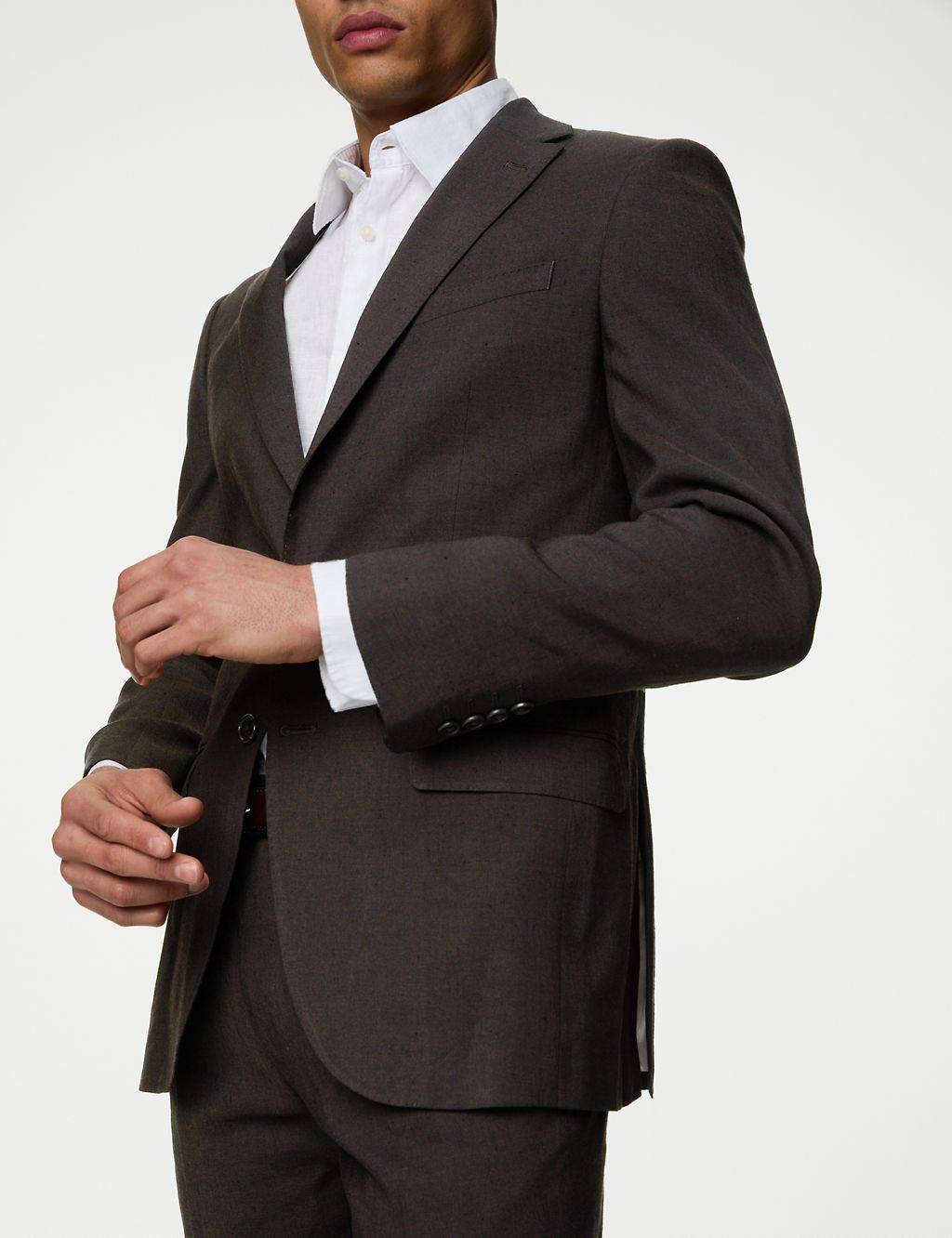 Tailored Fit Italian Linen Miracle™ Suit Jacket 8 of 8