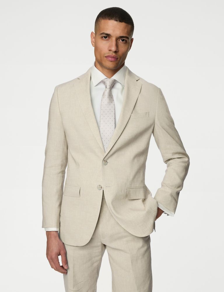 Tailored Fit Italian Linen Miracle™ Suit Jacket 1 of 5