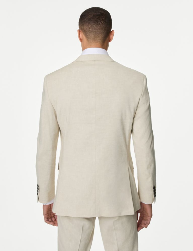 Tailored Fit Italian Linen Miracle™ Suit Jacket, M&S Collection