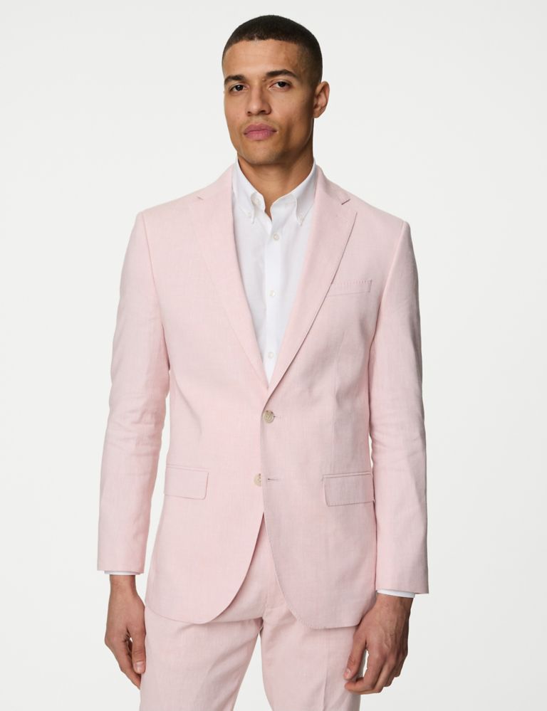 Tailored Fit Italian Linen Miracle™ Suit Jacket 1 of 9