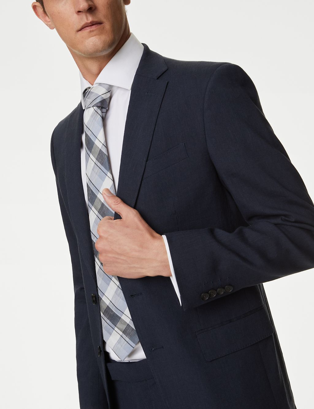 Tailored Fit Italian Linen Miracle™ Suit Jacket 3 of 8