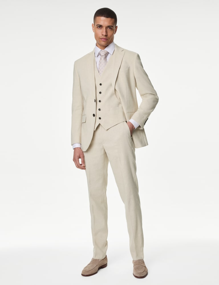 Tailored Fit Italian Linen Miracle™ Suit Jacket | M&S Collection | M&S