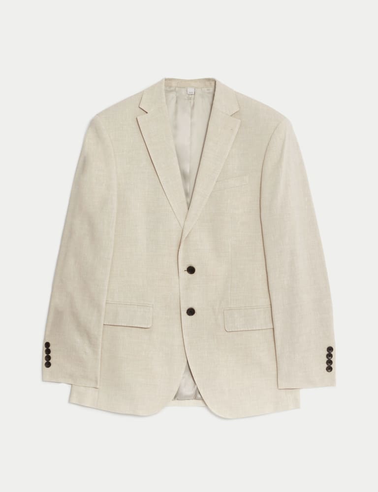 M&s linen blazer discount