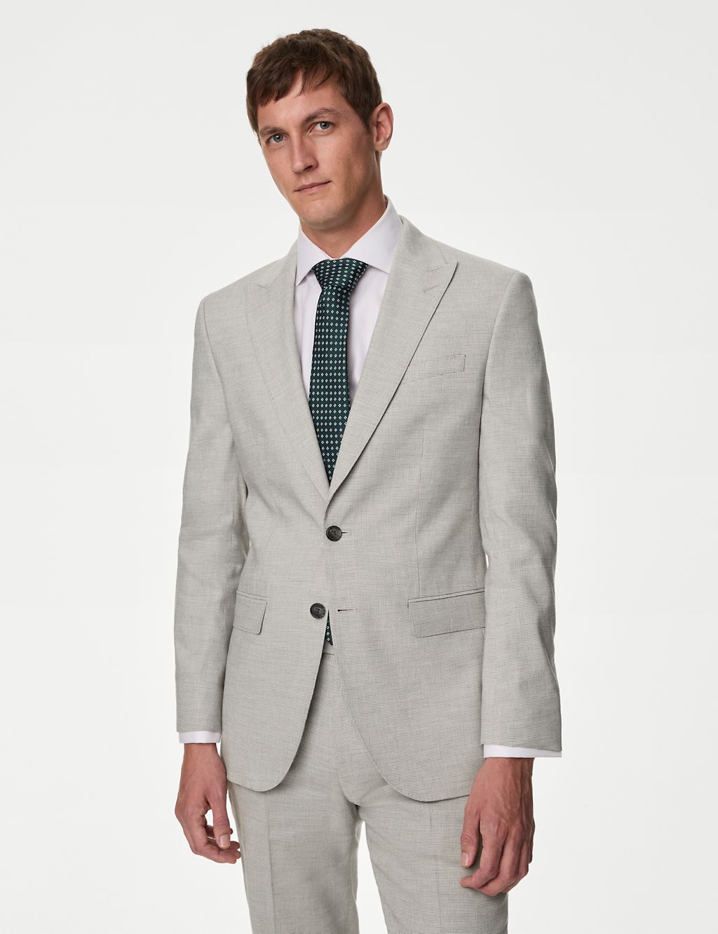 Tailored Fit Italian Linen Miracle™ Suit Jacket 3 of 7