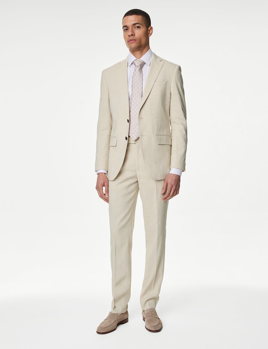 Tailored Fit Italian Linen Miracle™ Suit Trousers 7 of 7